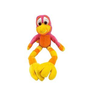 Rinco Pink Yellow And Orange Bird 16" Plush Stuffed Animal Tropical Colorful Toy